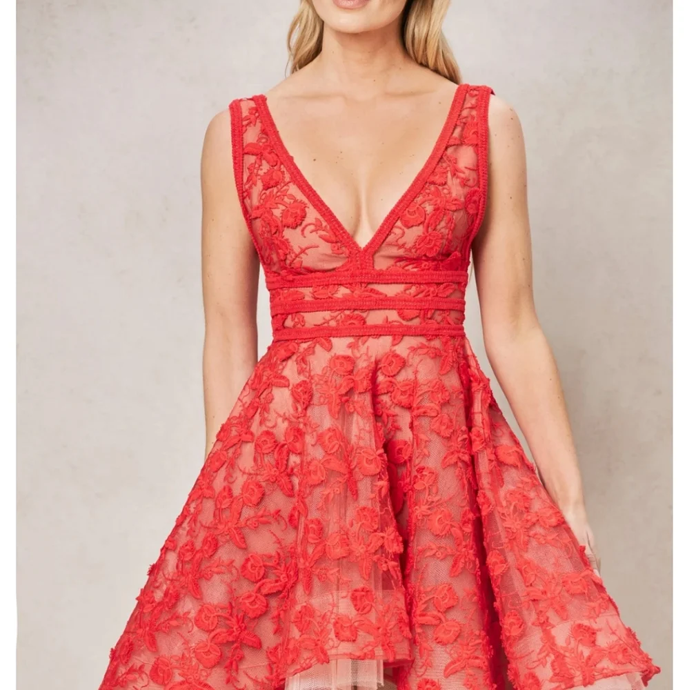 Nadine Merabi 'Lola Red Dress' - Picture 3 of 5